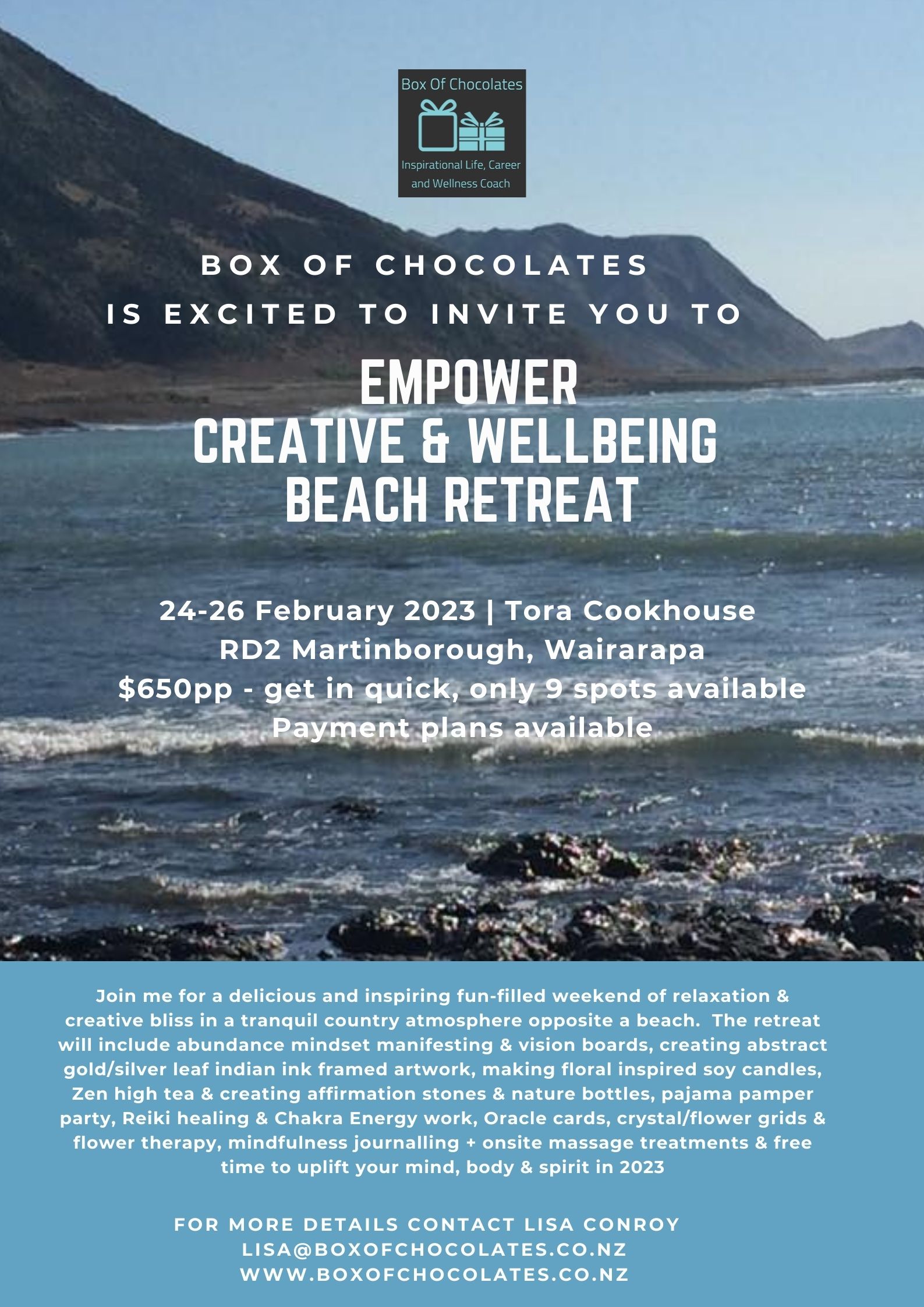 EMPOWER - Creative & Wellbeing Beach Retreat 2023